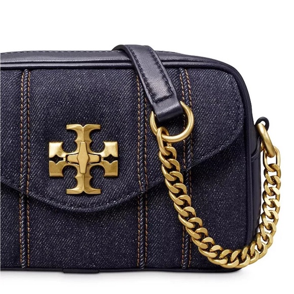 Tory Burch Kira Denim Mini Camera Bag NWT